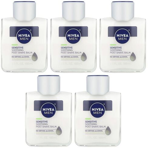 NIVEA FOR MEN Sensitive Post Shave Balm 3.30 oz (Pack of 5) in Kuwait