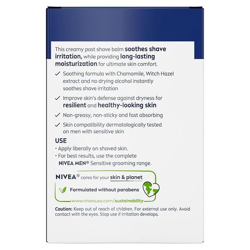 NIVEA FOR MEN Sensitive Post Shave Balm 3.30 oz (Pack of 5) in Kuwait