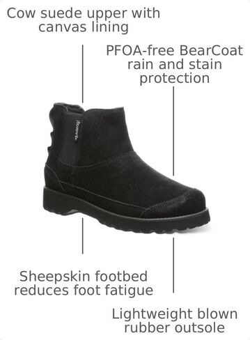 حذاء BEARPAW الرجالي Nick | حذاء رجالي كلاسيكي من جلد الغزال | أحذية رجالية | حذاء شتوي مريح in Kuwait