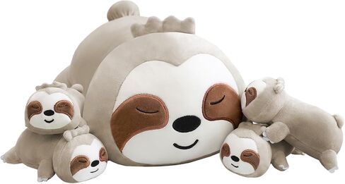 TOYSYM Seal Plush with 4 Babies, Large Seal Stuffed Animal Pillow for Kids in Saudi Arabia