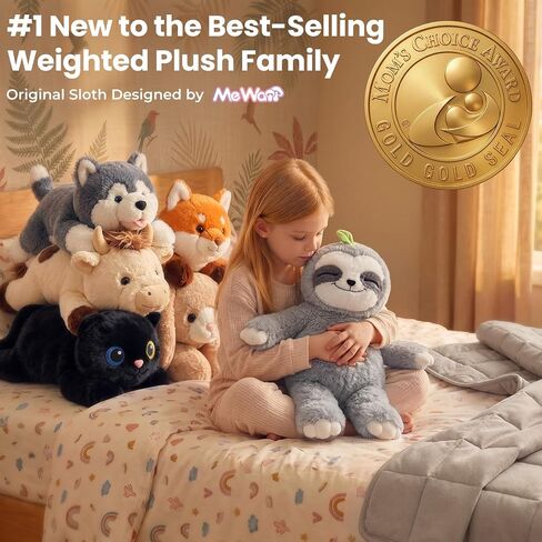 Mewaii Weighted Stuffed Animals Sloth Plush, Heatable Coolable, 4 lb, 20in in Saudi Arabia
