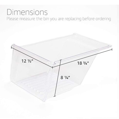 UPGRADED Lifetime Appliance 240343803 Crisper Bin Compatible with Frigidaire Refrigerator - AP2115895, 240343801, 240343805 in Saudi Arabia