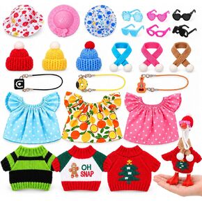 6 Sets Desk Goose Outfits 7 Inches, Mini Desktop Goose Clothes in Kuwait