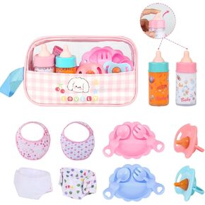 CARANOVO Baby Doll Accessories Set, 7 Pcs Feeding and Caring Kit in Kuwait