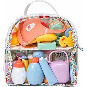 JC Toys Deluxe Disappearing Magic Bottles | Fits All Dolls | Milk and Juice | Flower Theme | Ages 2+ , Pink in Kuwait