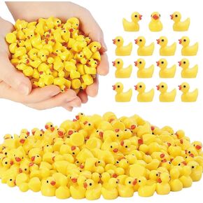 YsesoAi 100Pcs Mini Resin Ducks, Tiny Ducks Figurines Bulk for Miniature Dollhouse Decor Accessories Garden Aquarium Potted DIY Ornament Party Toys in Kuwait