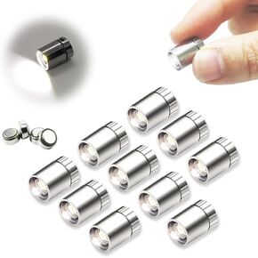 SUZEYAR 10 pcs Miniature Led Lights,Tiny Lights for Hand Craft/DIY,Miniature Lights Battery Powered, Dollhouse Light,Mini Lights for Toy Brick Building Blocks- 10 Pack (Warm White) in Kuwait