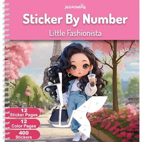jackinthebox Sticker/Paint by Number Fashion Book Craft for Girls Ages 8-12 in Kuwait