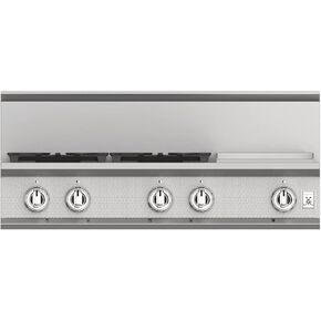 Hestan KRT485GD-NG 48 Inch Wide 5 Burner Natural Gas Rangetop, 48", Stainless Steel in Kuwait