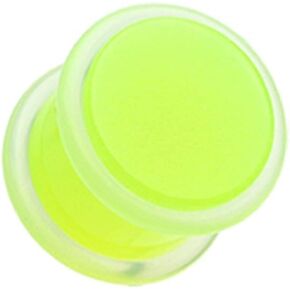 Glow in The Dark Acrylic Ear Gauge Plug in Saudi Arabia