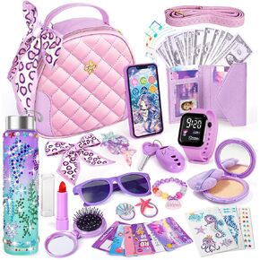 Hohosunlar Play Purse for Little Girls Accessories with Pretend Makeup 3-12 in Kuwait