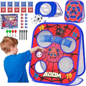 Spider Bean Bag Toss Game Cornhole Board Set Outdoor Toys for Kids Ages 3-8 in Kuwait