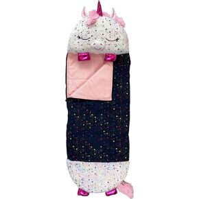 Happy Nappers 2-in-1 Pillow & Sleepy Sack Rainbow Unicorn 54x20 Medium in Kuwait
