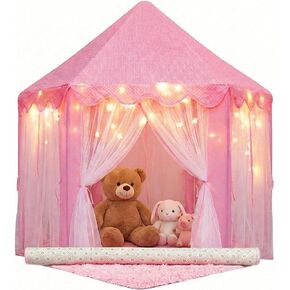 ORIAN Princess Tent for Girls, Kids Pink Play Tent, Ages 2–7, 55" x 53" in Kuwait