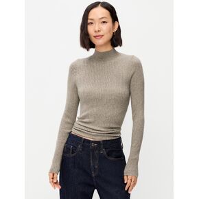 Old Navy SoSoft Lite Ribbed Mock-Neck Sweater - Mushroom in Kuwait