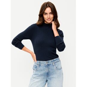 Old Navy SoSoft Lite Ribbed Mock-Neck Sweater - Arctic Depth in Kuwait