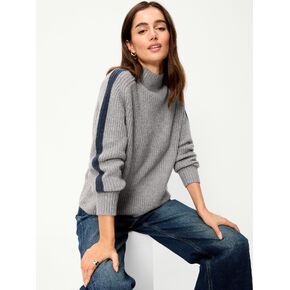 Old Navy SoSoft Sport Mock-Neck Shaker Sweater - Heather Gray in Kuwait
