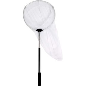 RESTCLOUD Insect and Butterfly Net with 12" Ring, 24" Net Depth, Handle Extends to 59 Inches in Kuwait