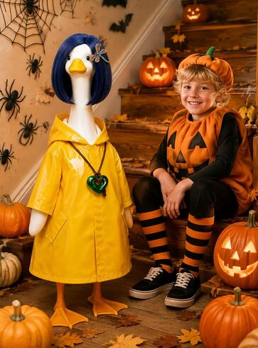 Halloween Goose Outfits Yellow Porch Goose Costumes for 23In Goose in Saudi Arabia