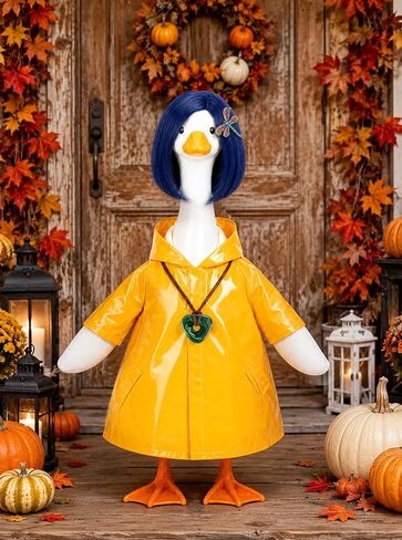 Halloween Goose Outfits Yellow Porch Goose Costumes for 23In Goose in Saudi Arabia
