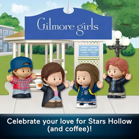 Little People COLLECTOR Gilmore Girls TV Show Special Edition Set for Fans, 4 Character Figures in a Display Package ​(Amazon Exclusive) in Saudi Arabia