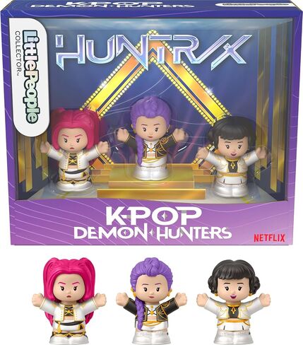 Little People Collector Kpop Demon Hunters: HUNTR/X Special Edition Set for Movie Fans, 3 Figures in a Display Package in Saudi Arabia