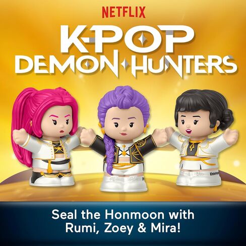 Little People Collector Kpop Demon Hunters: HUNTR/X Special Edition Set for Movie Fans, 3 Figures in a Display Package in Saudi Arabia