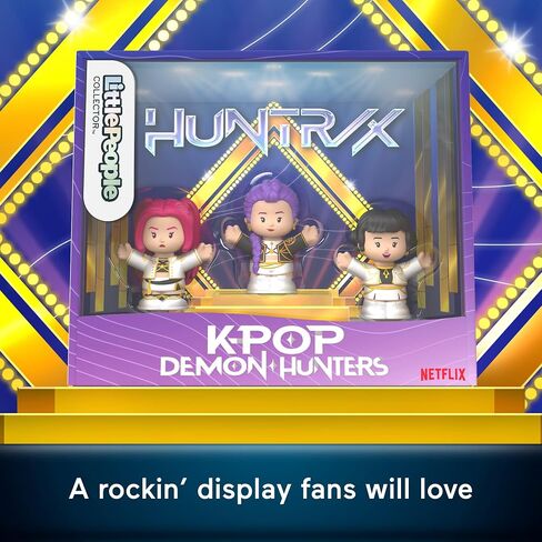 Little People Collector Kpop Demon Hunters: HUNTR/X Special Edition Set for Movie Fans, 3 Figures in a Display Package in Saudi Arabia