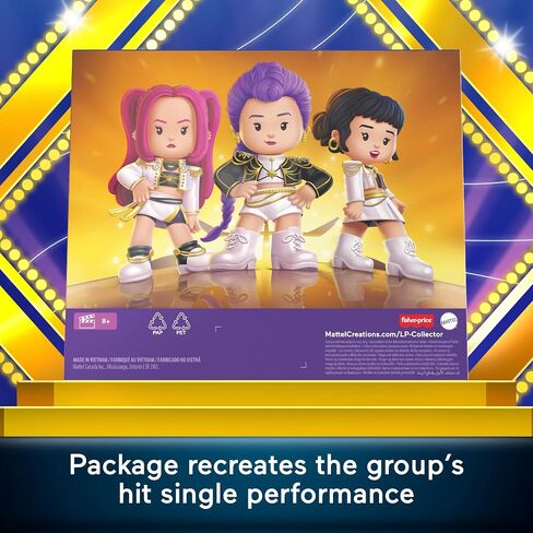 Little People Collector Kpop Demon Hunters: HUNTR/X Special Edition Set for Movie Fans, 3 Figures in a Display Package in Saudi Arabia
