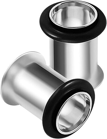 2PCS Surgical Steel Single Flared Stretcher Ear Tunnel Gauge Plug Earring Lobe Piercing Jewellry Pick Size in Kuwait