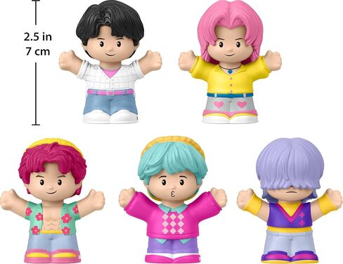 ​Little People Collector Kpop Demon Hunters: Saja Boys Special Edition Set for Movie Fans, 5 Figures in a Display Package in Saudi Arabia