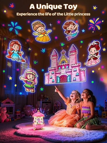 Princess Toys,Princess People Projection Toys for Little Girls Gifts in Kuwait