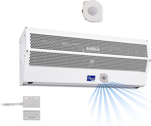 Awoco 24" Super Power 2 Speeds 800 CFM Unheated Commercial Indoor Air Curtain, CE Certified, 120V Unheated with Shutoff Delay Magnetic Switch for Swinging Doors in Saudi Arabia