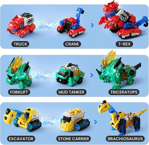 Dimoarch Magnetic Dinosaur Transforming Robot Toys for Boys in Kuwait