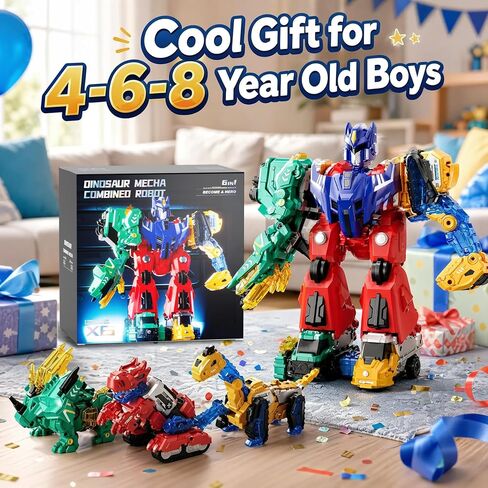 Dimoarch Magnetic Dinosaur Transforming Robot Toys for Boys in Kuwait