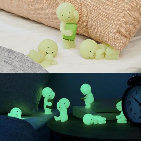 Dreams Smiski Glow in the Dark Figure, Bed Series - (1) Assorted Sealed Blind Box Original Glow in The Dark Mini Figures - No Choice Available in Saudi Arabia