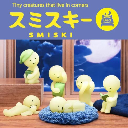 Dreams Smiski Glow in the Dark Figure, Bed Series - (1) Assorted Sealed Blind Box Original Glow in The Dark Mini Figures - No Choice Available in Saudi Arabia