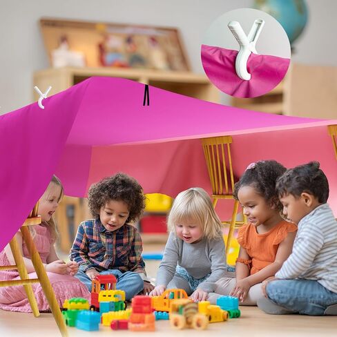 LOVEGRASS 118 Inch Blanket Fort Building Kit for Kids, Fort Making Kit in Kuwait