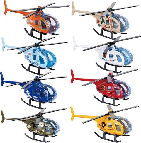 Berry President 4 Alloy Mini Helicopter Model Toy - Police, Fire, Engineering Work, Hip Helicopter - Helicopter with Twist and Twister Four Colors in Saudi Arabia