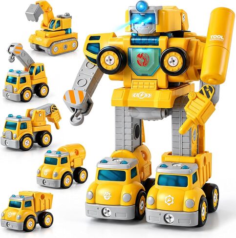 Rescue Hero 5-in-1 Transforming Robot and Fire Truck Toy for Boys 3-8 in Kuwait