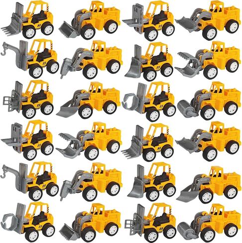 OJYUDD 24 Pcs Mini Construction Vehicles,Pull Back Engineering Vehicles,Play Figure Vehicles Toys for Birthday Party Favors,Gifts,Rewards in Saudi Arabia