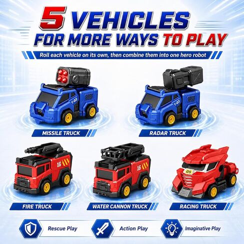 Dimoarch Magnetic Transform Robot Toys for 4 5 6 7 8 Year Old Boys in Kuwait