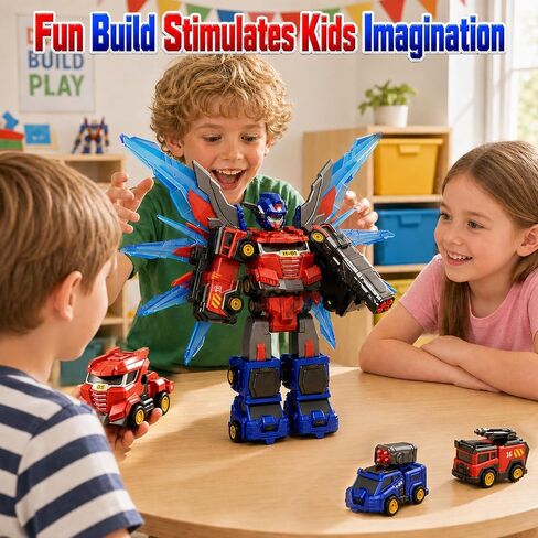 Dimoarch Magnetic Transform Robot Toys for 4 5 6 7 8 Year Old Boys in Kuwait