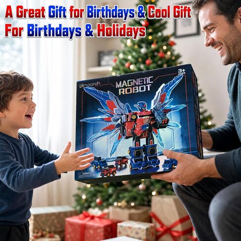 Dimoarch Magnetic Transform Robot Toys for 4 5 6 7 8 Year Old Boys in Kuwait