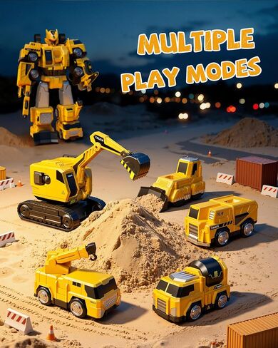 Transforming Toys for Boys 4-6 6-8,Construction Toys for 3 4 5 Year Old Boy in Kuwait