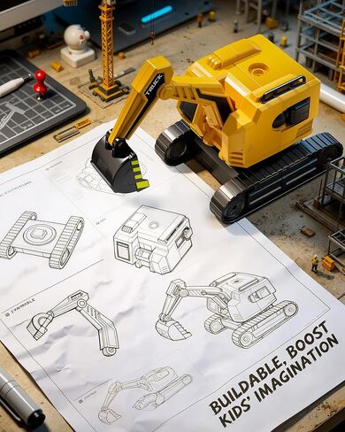 Transforming Toys for Boys 4-6 6-8,Construction Toys for 3 4 5 Year Old Boy in Kuwait