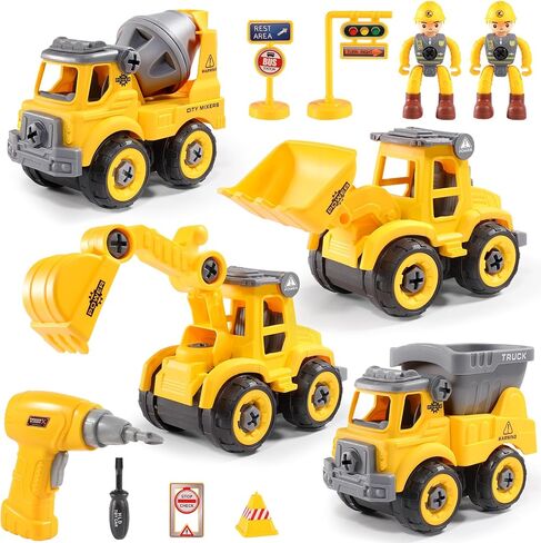LUDILO Take Apart Construction Toys for 4 Year Old Boys Gifts Toys Age 4-6 in Kuwait
