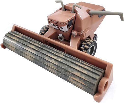 Movies Cars 2 3 Curz Black Storm Jackson McQueen Mater I Screamer Archbishop Giant Wheels Metal Diecast Friction Powered Truck Toy (Frank Harvester and Cows Tractor) in Kuwait