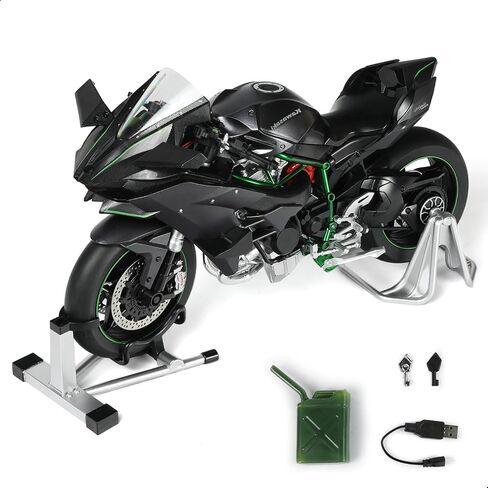 1:12 Die-cast Motorcycle Compatible for Kawasaki Ninja H2R Black in Saudi Arabia