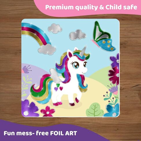 jackinthebox Foil by Number Vehicle,Foil Art Crafts Kit,Girls Toys Ages 4–8 in Kuwait